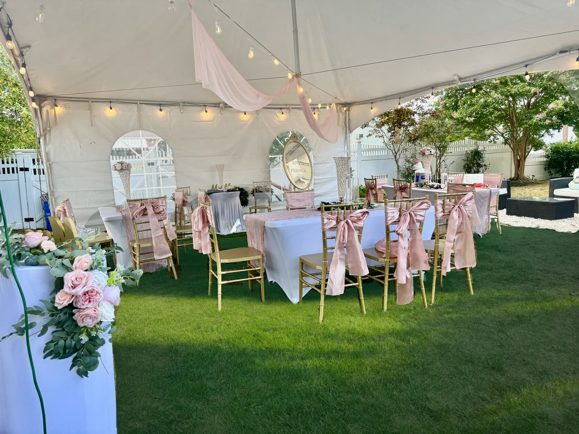 MayKim event setup 2